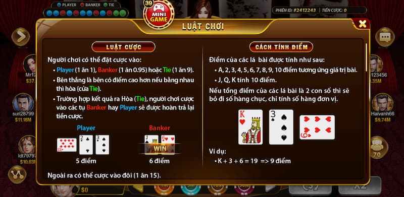 Baccarat Hit Club: Khám phá cách chơi chi tiết cho người mới 3 Luật chơi Baccarat cơ bản nhất