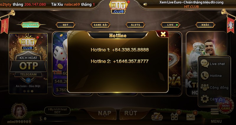 Liên hệ Hit Club: 3 cách nhanh chóng cho hội viên 2 Điểm qua một số cách thức liên hệ Hit Club