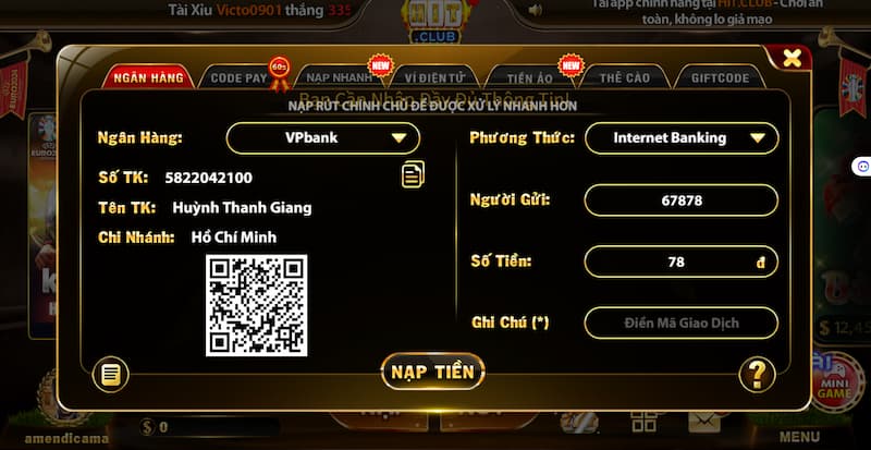 Nạp tiền Hit Club: Hướng dẫn nhanh chóng trong 3 phút 3 Hướng dẫn chi tiết nạp tiền tại đây