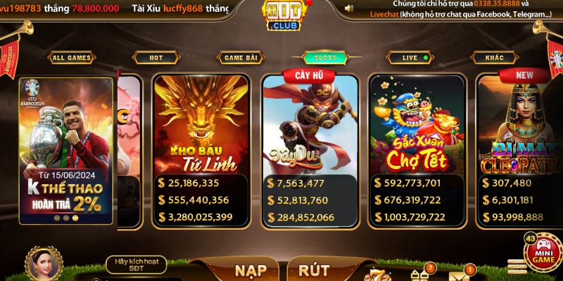 Quay hũ Hit Club: Tìm hiểu về tựa game hot 2025 2 Ưu điểm nổi bật của quay hũ Hit club